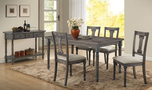 Wallace - Dining Table - Weathered Gray Unique Piece Furniture