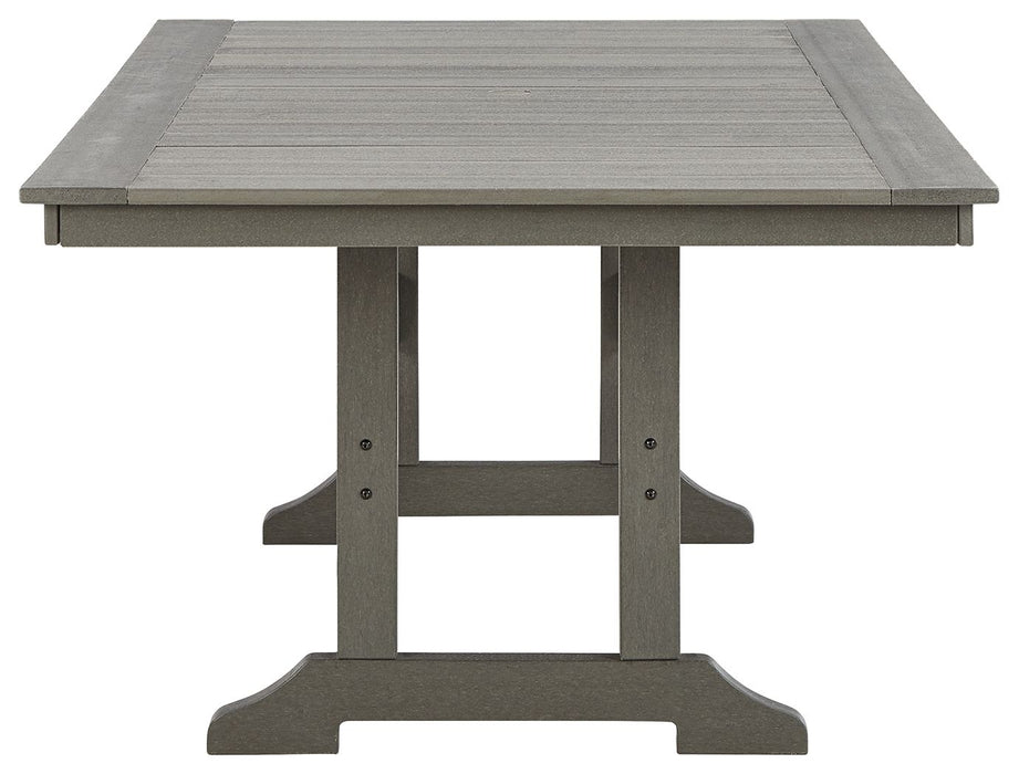 Visola - Gray - Rect Dining Table W/Umb Opt Unique Piece Furniture