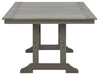 Visola - Gray - Rect Dining Table W/Umb Opt Unique Piece Furniture