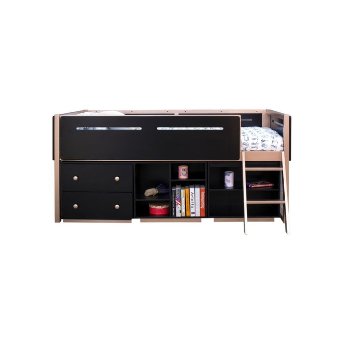 Prescott - Bookshelf - Black & Rose-Gold Unique Piece Furniture