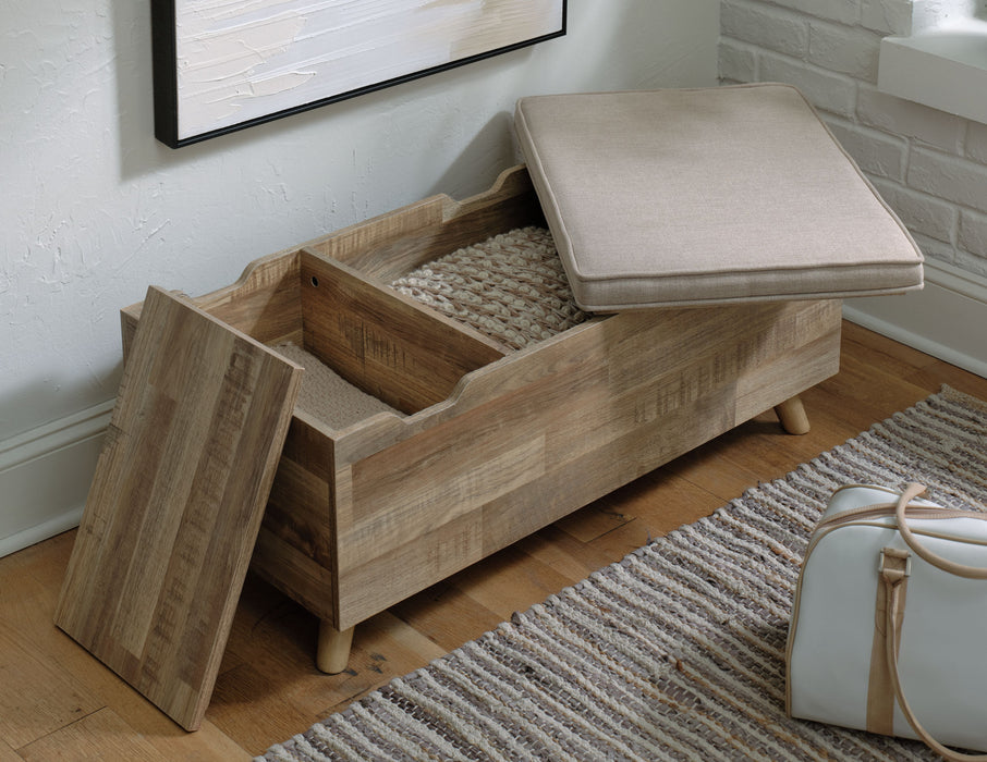 Gerdanet - Beige - Storage Bench Unique Piece Furniture