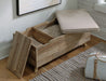 Gerdanet - Beige - Storage Bench Unique Piece Furniture