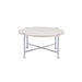 Brecon - Coffee Table - White Oak & Chrome Unique Piece Furniture