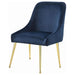 Mayette - Side Chairs (Set of 2) - Dark Ink Blue Unique Piece Furniture