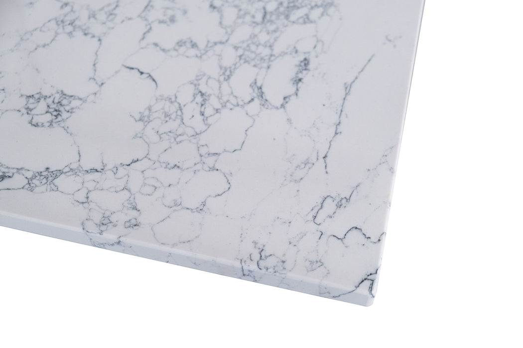 Montary - Bathroom Vanity Top Carrara Jade - White