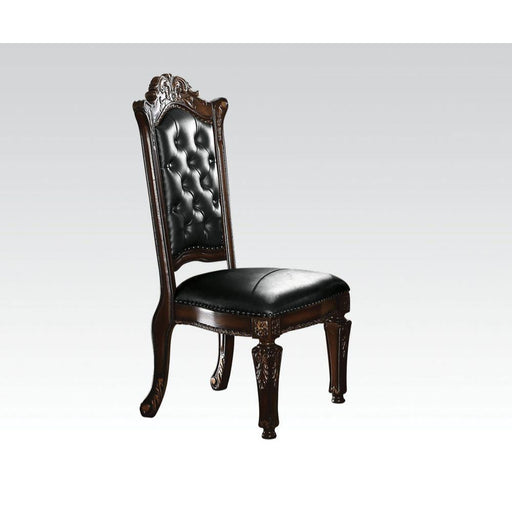 Vendome - Side Chair (Set of 2 )- PU & Cherry - 48" Unique Piece Furniture
