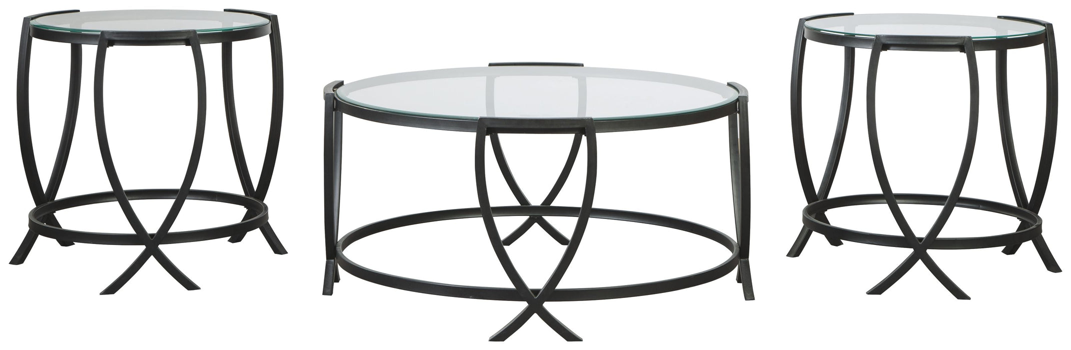 Tarrin - Black - Occasional Table Set (Set of 3) Unique Piece Furniture Furniture Store in Dallas and Acworth, GA serving Marietta, Alpharetta, Kennesaw, Milton