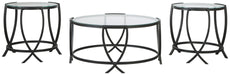 Tarrin - Black - Occasional Table Set (Set of 3) Unique Piece Furniture