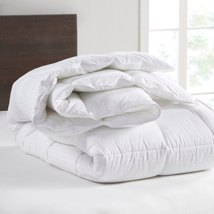 Dobby Cotton Down Alternative Comforter, White