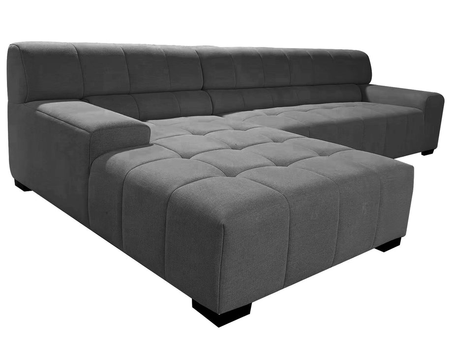 125.98" Sectional Sofa Dark Gray