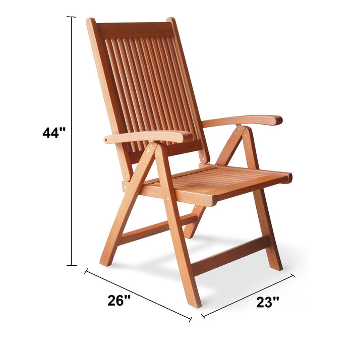 Malibu Outdoor 5 Position Reclining Chair