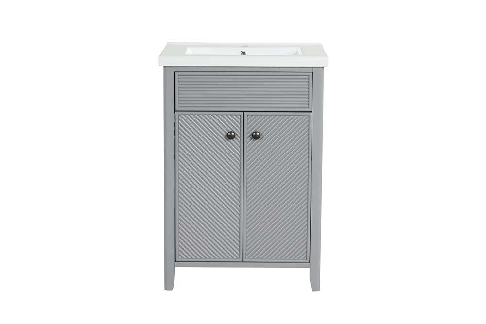Eirlys - Sink Cabinet - Gray Finish Unique Piece Furniture