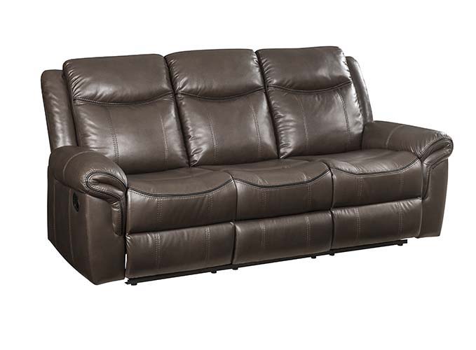 Lydia - Sofa - Brown Leather Aire Unique Piece Furniture