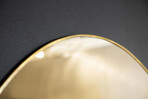 Hermione - Round Wall Mirror - Gold Unique Piece Furniture