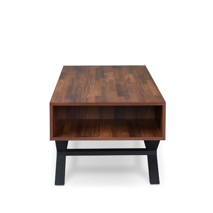 Karine - Coffee Table - Walnut & Sandy Black Unique Piece Furniture