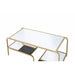 Astrid - Coffee Table - Gold & Mirror Unique Piece Furniture