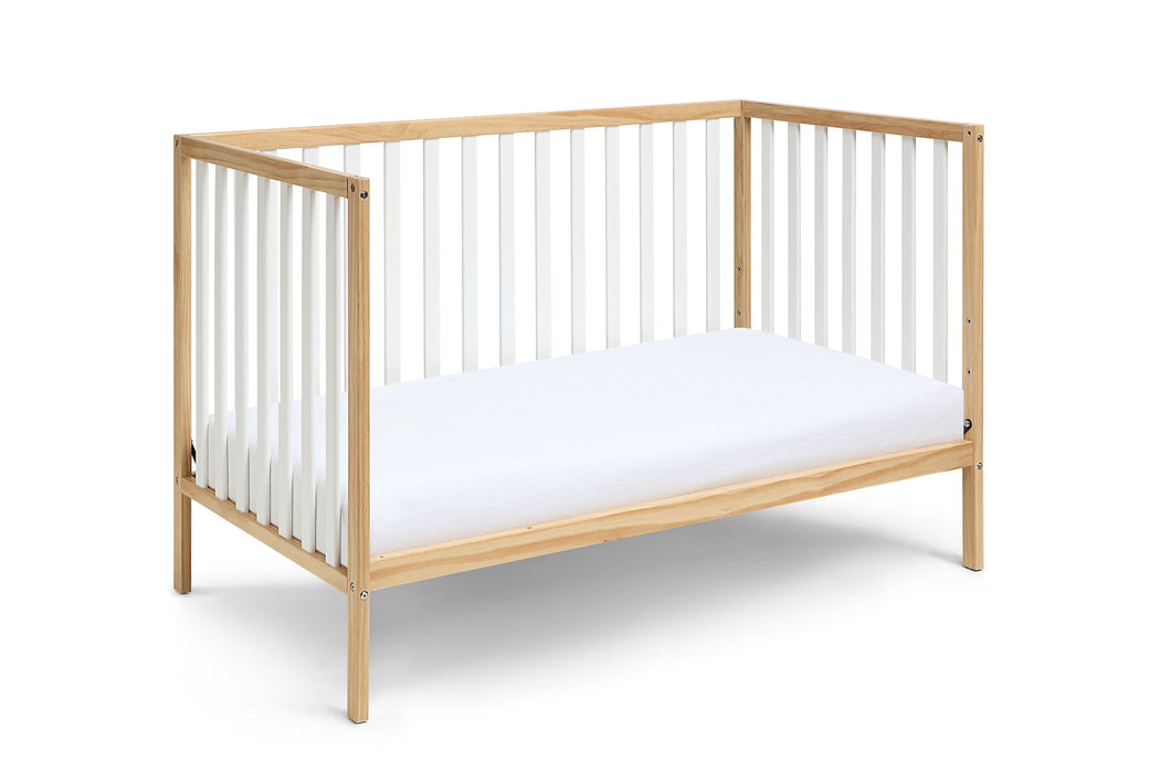 Deux Remi 3-In-1 Convertible Island Crib Natural / White