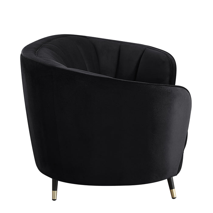 Achim - Sofa - Black Velvet Unique Piece Furniture