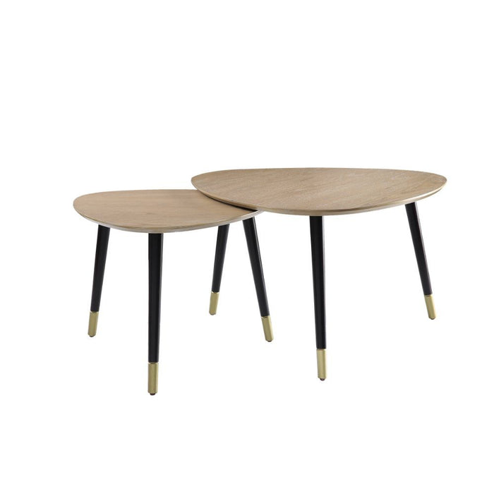 Allison - Coffee Table - Natural & Black Unique Piece Furniture