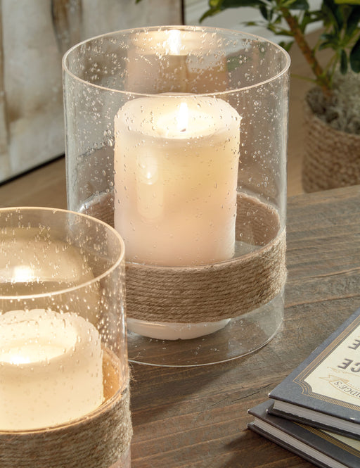 Eudocia - Clear - Candle Holder Set (Set of 2) Unique Piece Furniture