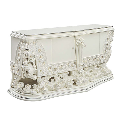 Adara - Server - Antique White Finish Unique Piece Furniture