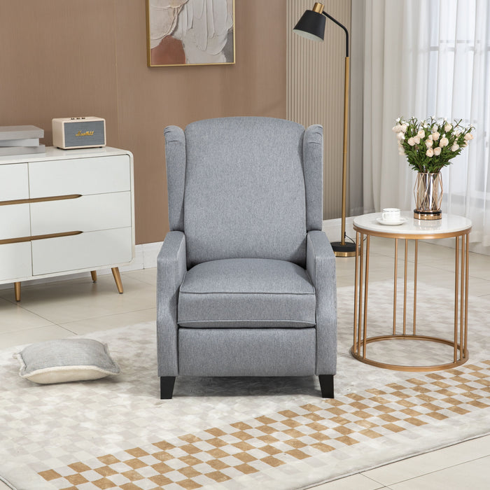 Coolmore Modern Comfortable Upholstered Leisure Chair / Recliner Chair For Living Room - Gray
