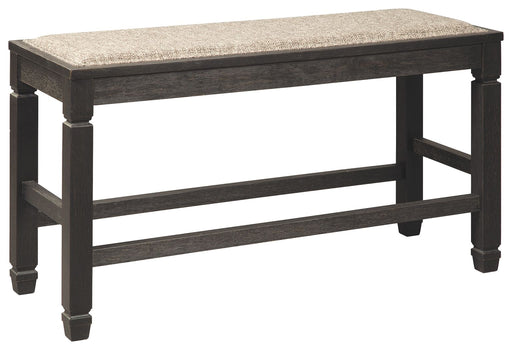 Tyler - Antique Black - Dbl Counter Uph Bench Unique Piece Furniture