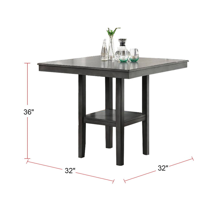 5 Piece Counter Height Dining Set In Gray