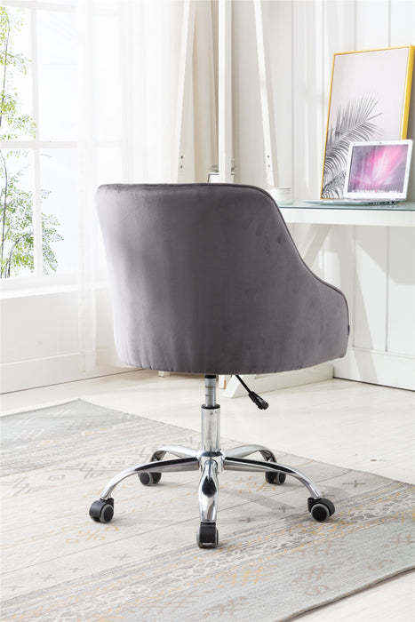 Coolmore Swivel Shell Chair For Living Room / Modern Leisure Office Chair (This Link For Drop Shipping) - Dark Gray