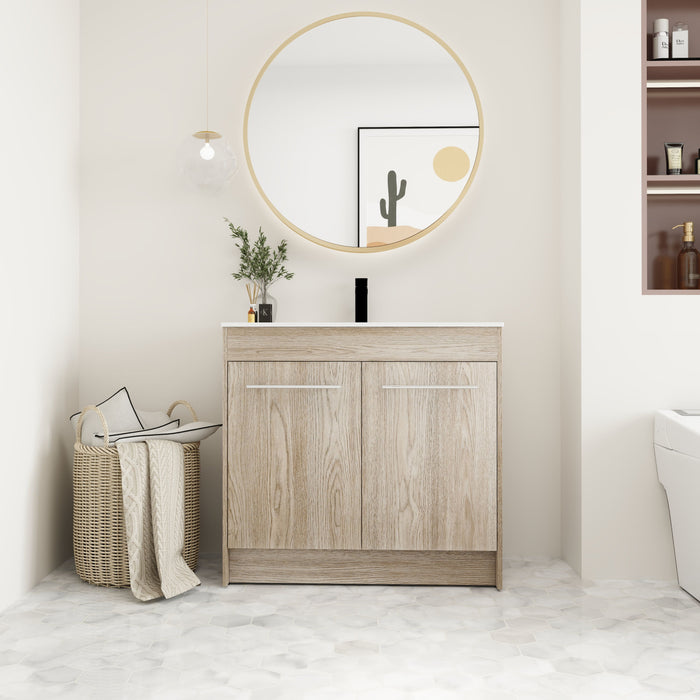 Freestanding Bathroom Vanity - White