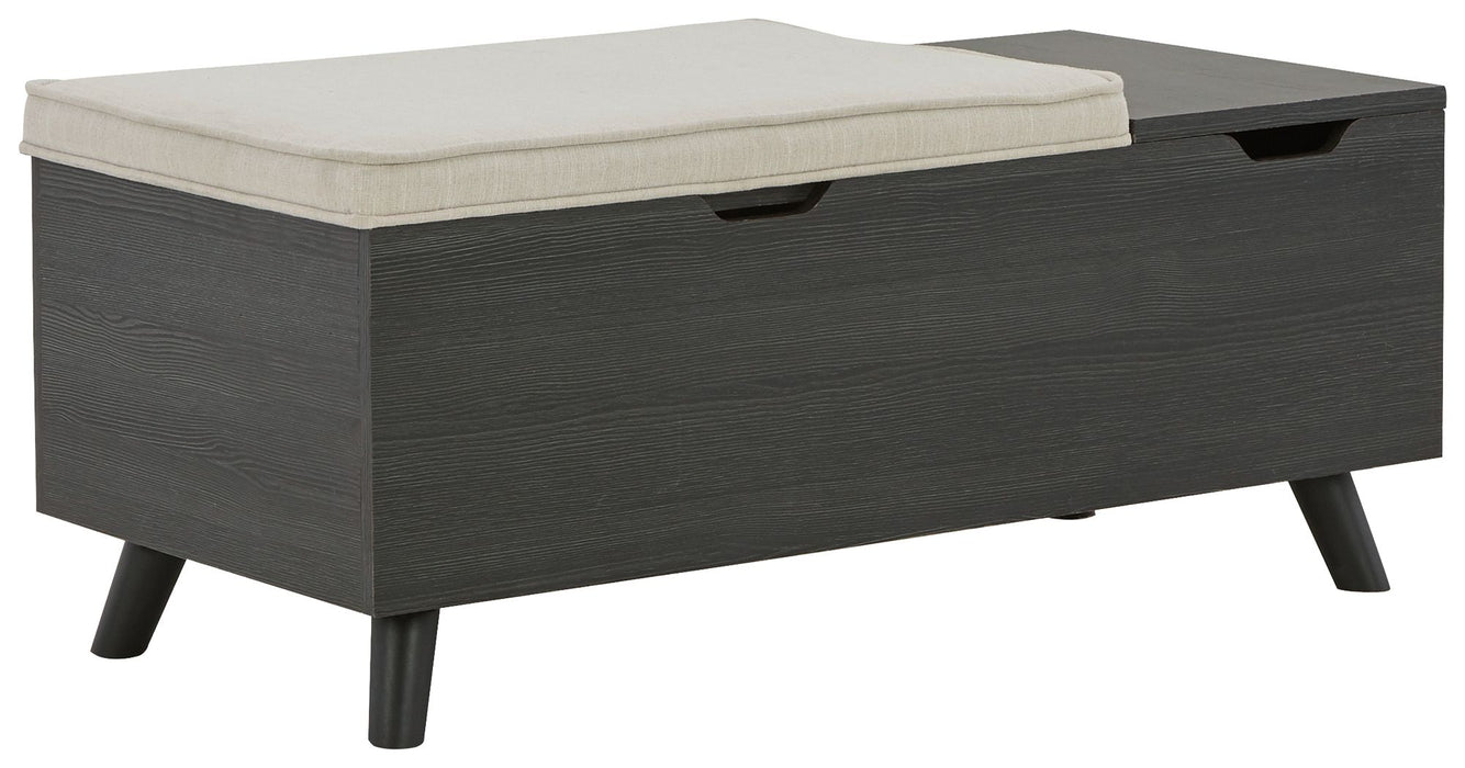 Yarlow - Dark Gray - Storage Bench Unique Piece Furniture