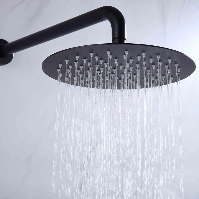 1. 5 Gpm 10 Inch Wall Mounting Dual Shower Heads In Matte Black