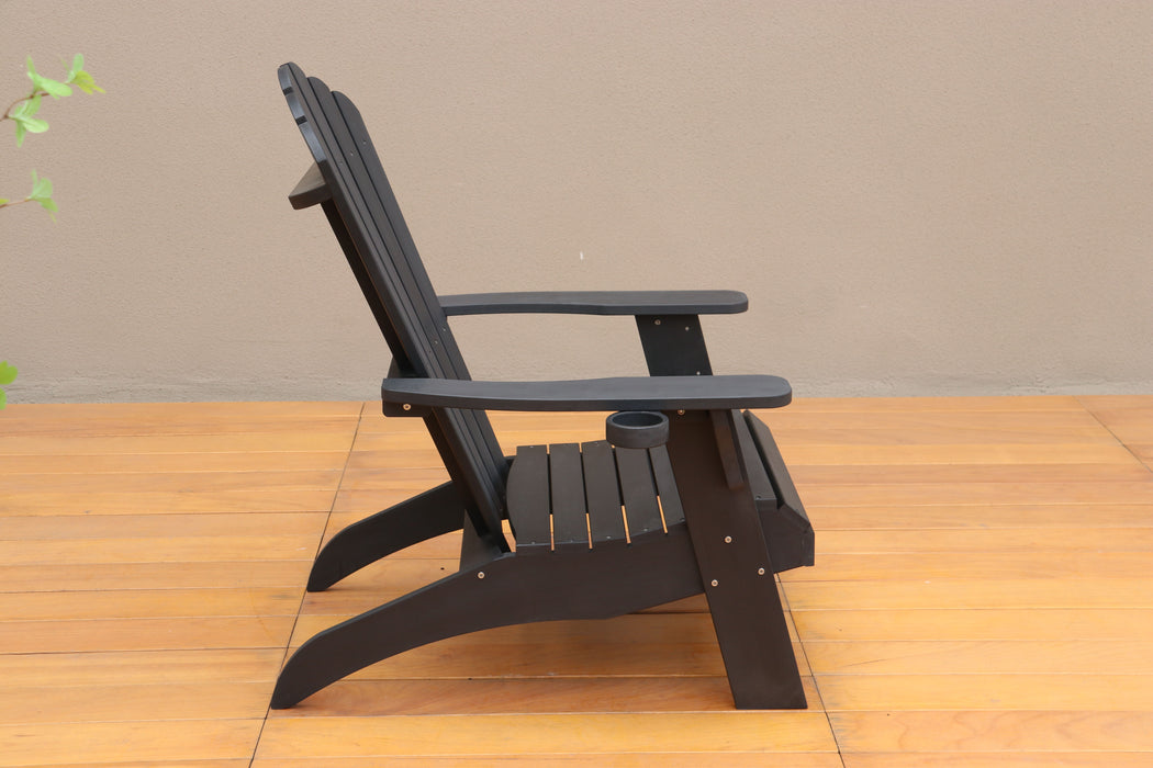 Polystyrene Adirondack Chair Black