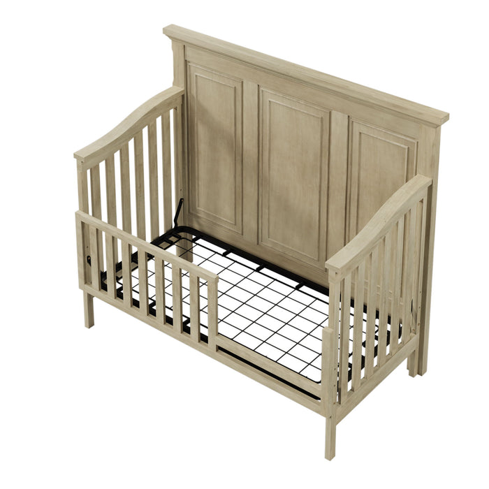 Toddler Bed Safety Guard Rails For Convertible Crib, Stone Gray