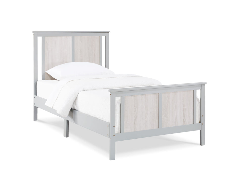 Connelly Reversible Panel Twin Bed Gray / Rockport Gray