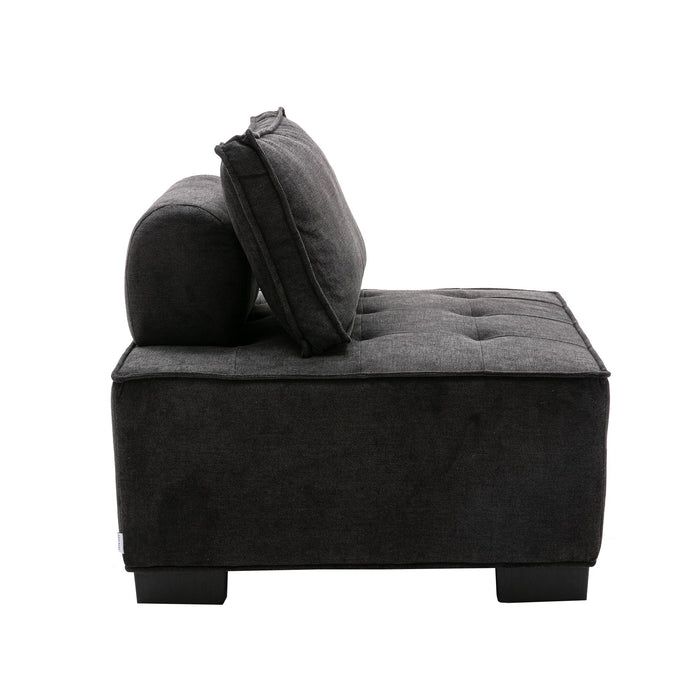 Coomore Ottoman / Lazy Chair - Black