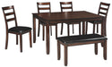 Coviar - Brown - Dining Room Table Set (Set of 6) Unique Piece Furniture