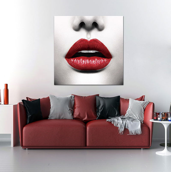 Oppidan Home "Red Lips" Acrylic Wall Art (40"H X 40"W)