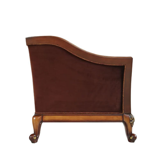 Beredei - Loveseat - Fabric & Antique Oak Unique Piece Furniture