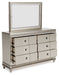 Chevanna - Pearl Silver - Dresser, Mirror Unique Piece Furniture