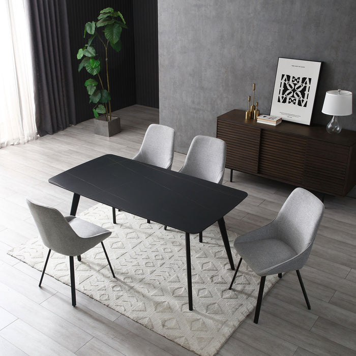 Dining Table Sintered Stone Kitchen - Black
