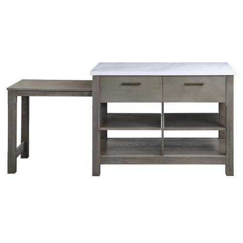 Feivel - Counter Height Table - Brown, Dark Unique Piece Furniture