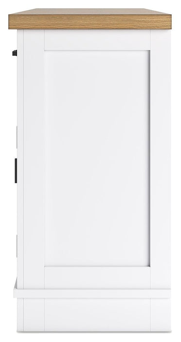 Ashbryn - Dining Room Server - White / Natural