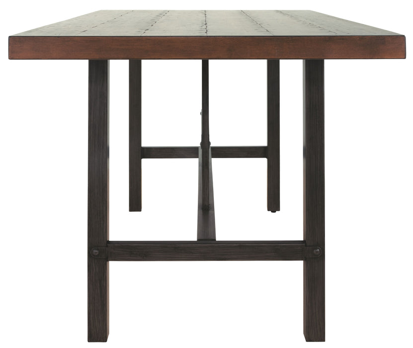 Kavara - Medium Brown - Rectangular Dining Room Counter Table Unique Piece Furniture