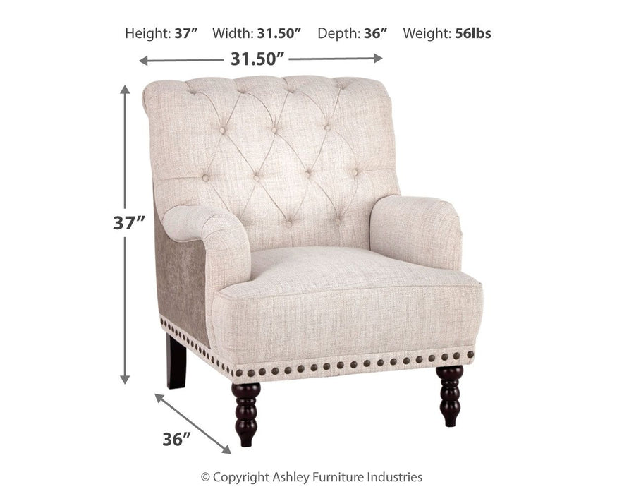 Tartonelle - Ivory / Taupe - Accent Chair Unique Piece Furniture