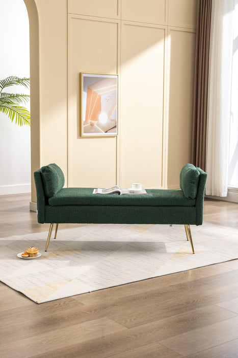 Coolmore Living Room Benc Height / End Of Bed Bench - Emerald