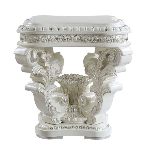 Vanaheim - End Table - Antique White Finish Unique Piece Furniture