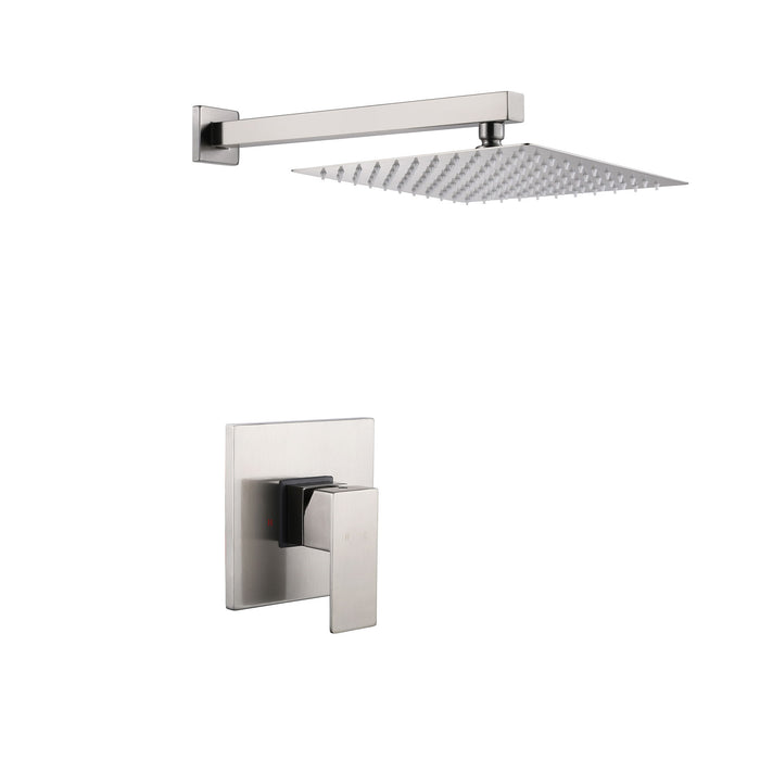 Complete Shower System With Rough In Valve - Brushed Nickel
