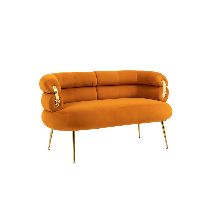 Coolmore Accent Chair, Leisure Chair - Orange