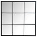 Quetzal - Square Window Pane Wall Mirror - Black Unique Piece Furniture